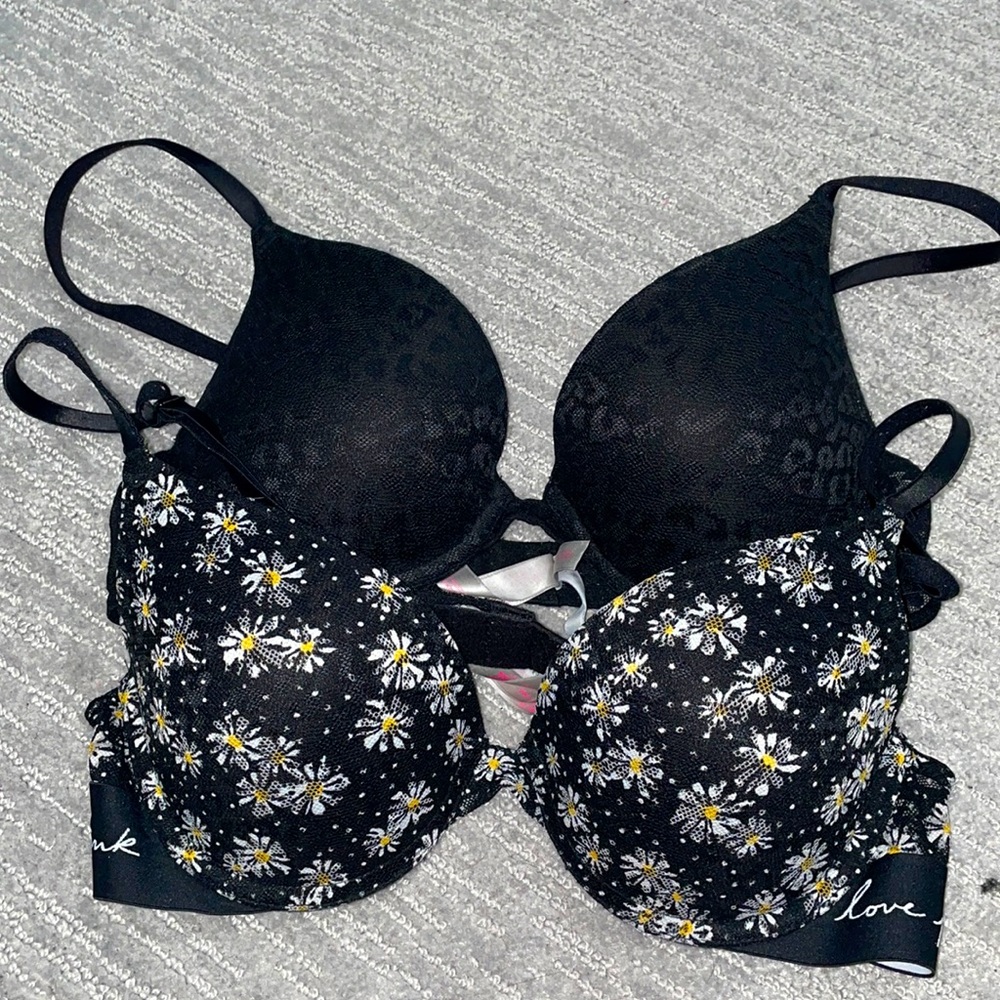 PINK EVERYWHERE PUSH UP BRAS